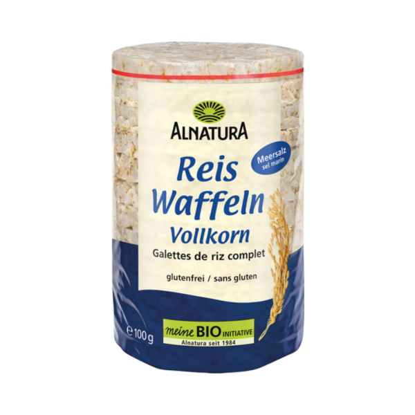 528534 Alnatura Bio Reiswaffeln Vollkorn mit Meersalz, 100g